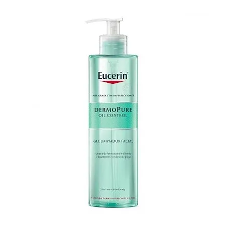 Eucerin Dermopure oil control gel limpiador facial, 400 ml