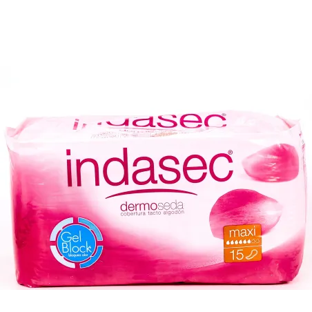 Indasec Discreet incontinencia maxi, 15 unidades