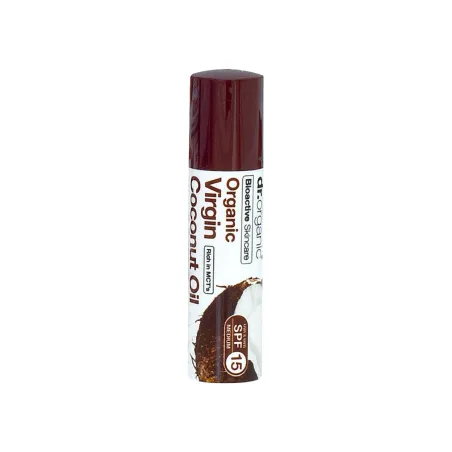 Dr Organic Bálsamo labial de aceite de Coco, 5.7 ml