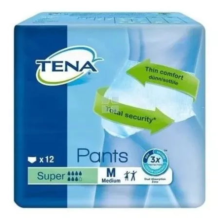 Tena Pants Super Talla M, 12 Uds.