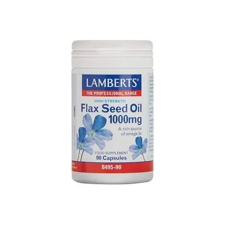 LAMBERTS Ac. de Semillas de Lino 1000 mg, 90 cápsulas.