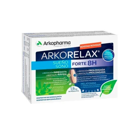 Arkorelax Sueño Forte 8 Horas 30 Comprimidos.