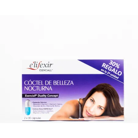 Elifexir Esencial Coctel Belleza Nocturma, 60 Caps.