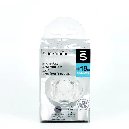 Suavinex Chupete Tetina Anatómica Silicona +18m, 1Ud.