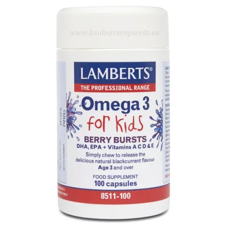 Lamberts Omega 3 para niños, 100 Cápsulas.