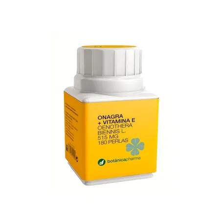 BotanicaPharma Onagra y Vitamina E 515mg, 180 perlas.