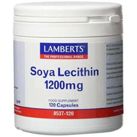 Lamberts Lecitina de Soja 1200mg, 120 Cápsulas.