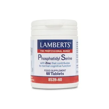 Lamberts Fosfatidil serina 100 mg + Zinc, 60 comprimidos.