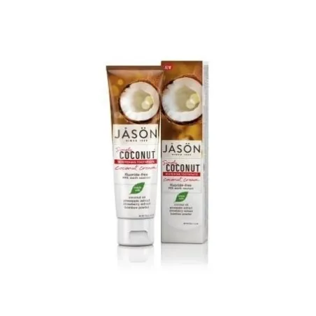 Jason Dentífrico Crema de Coco Blanqueador, 119 g