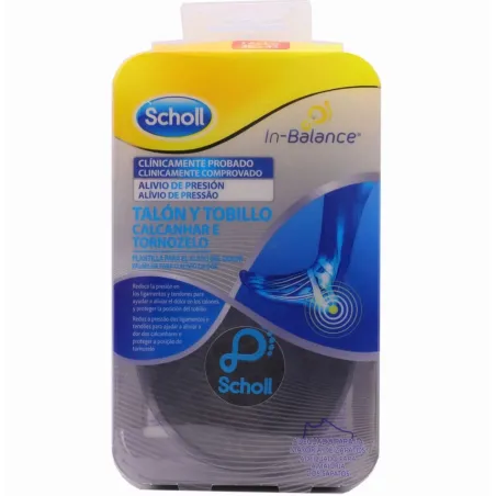 Scholl Plantilla Talón y Tobillo In Balance Talla M, 1 Par