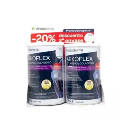 Arkoflex Colágeno Sabor Limón Duplo, 2x360g