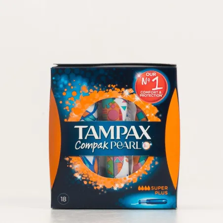 Tampax Compak Pearl Super Plus, 18U.
