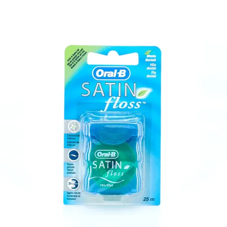 Oral-B Satin Floss hilo dental sabor menta, 25 m