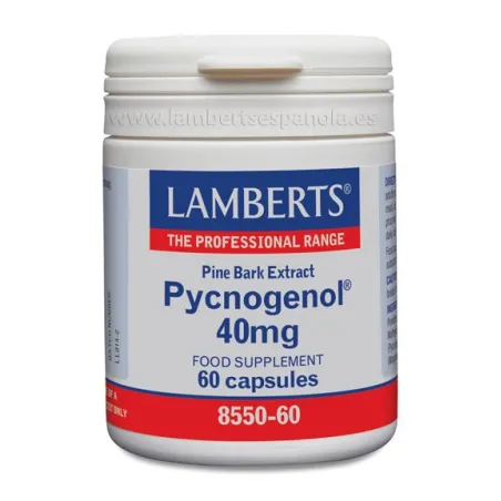 Lamberts Pycnogenol 40mg, 60 cápsulas.