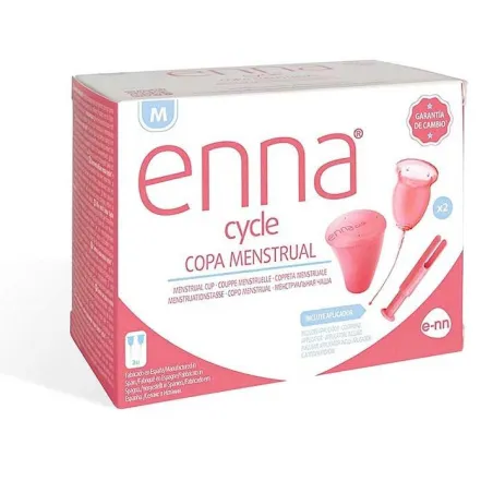 Enna cycle copa menstrual talla M, 2 copas