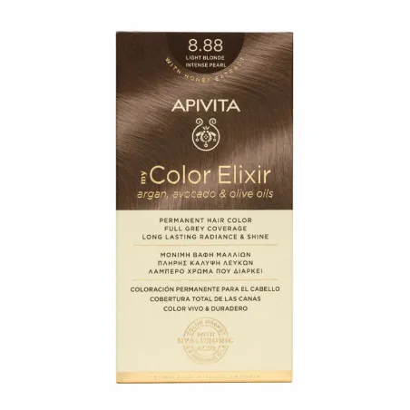 Apivita Tinte my Color Elixir 8.88, Rubio claro perlado intenso