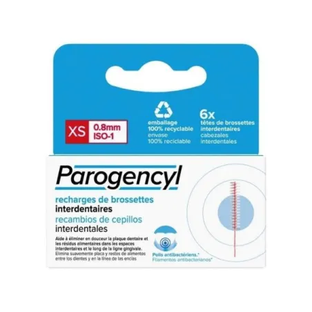 Parogencyl recambio de cepillo interdental talla XS, 6 unidades