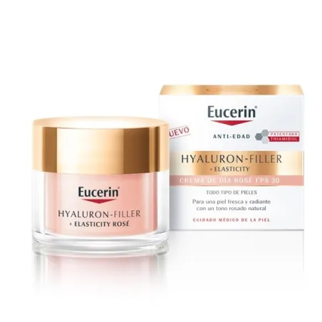 Eucerin Hyaluron-Filler + Elasticity crema de día Rose FPS 30, 50 ml