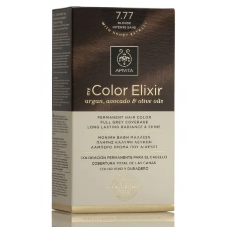 Apivita Tinte My Color Elixir 7.77, Rubio Arena Intenso