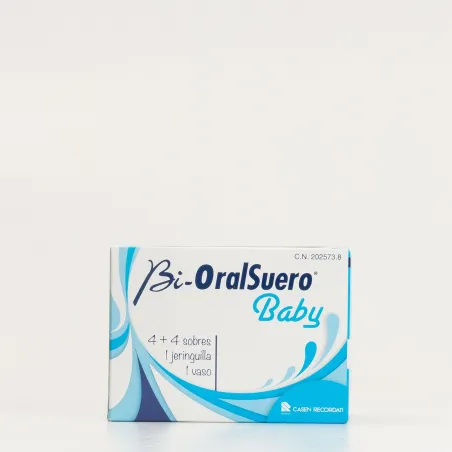 Bi-OralSuero Baby sobres, 4 + 4 sobres.