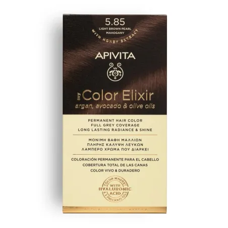 Apivita Tinte My Color Elixir 5.85 Castaño Claro Perlado Caoba