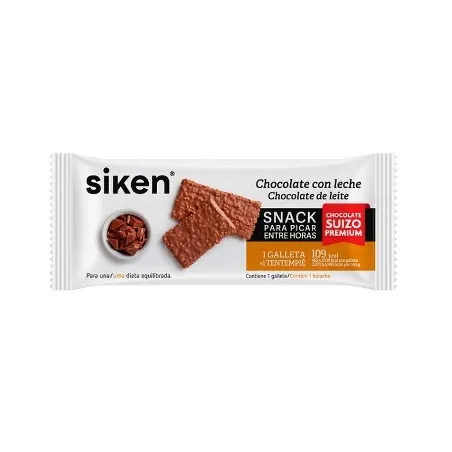 Siken Snack entre horas chocolate con leche, 1 galleta de 25 g