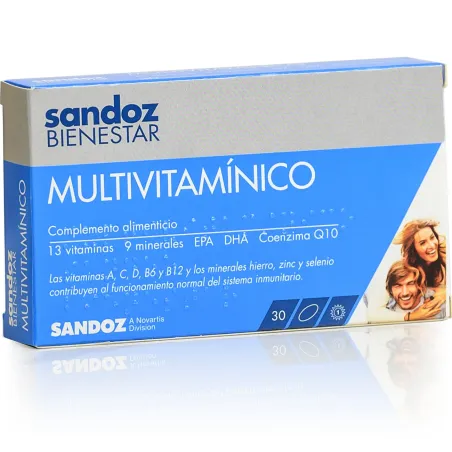 Sandoz Bienestar Multivitamínico Adulto, 30 cápsulas