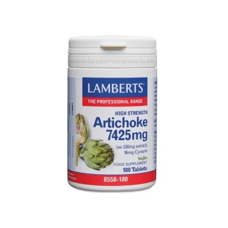 LAMBERTS Alcachofa 7425mg, 180 comprimidos.