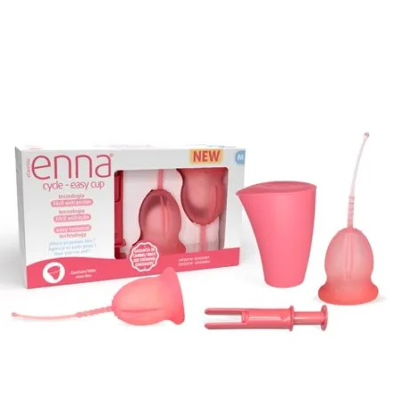 Enna Cycle Easy Cup copa menstral Talla M, 2 unidades