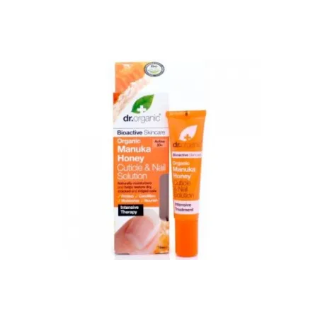 Dr Organic Solución uñas y cutículas de Miel de Manuka, 15ml.