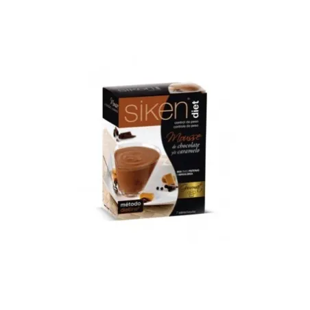 Siken Mousse Chocolate Caramelo, 7 Sobres.