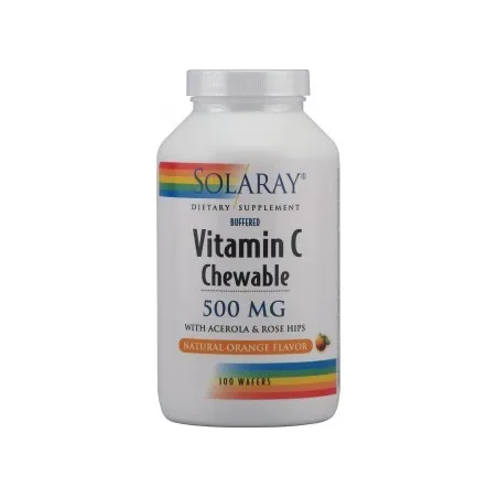 Solaray  Vitamina C 500 mg - 100 comp. mast. naranja