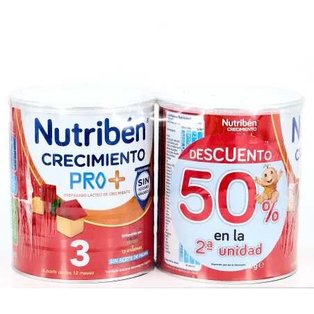 Nutriben Crecimiento PRO + 3 Duplo, 3 2X800 g