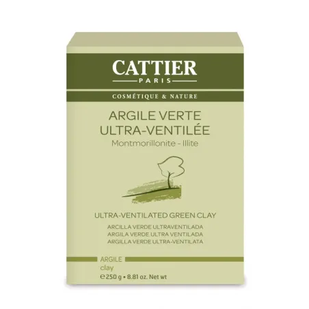 Cattier Arcilla Verde Ultraventilada, 250 g