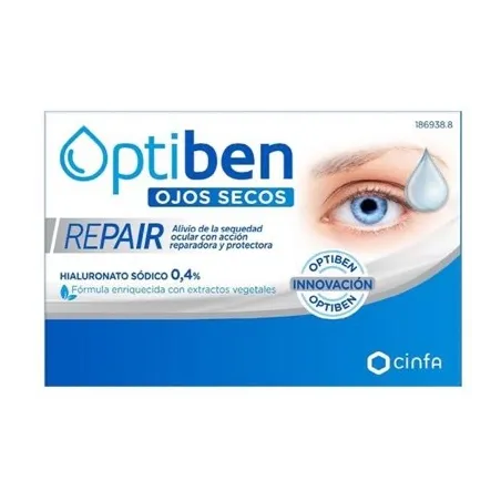 Optiben ojos secos repair, 20 monodosis