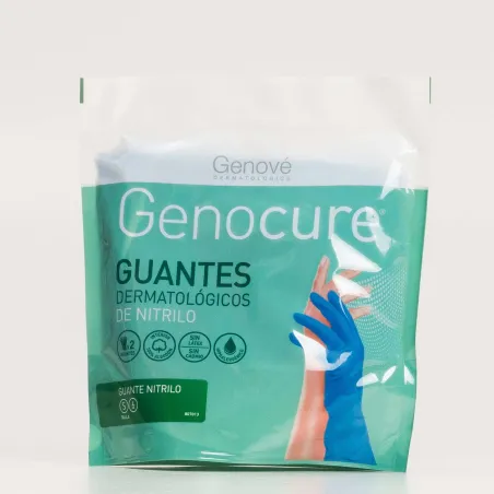 Genocure Guantes Dermatológicos Nitrilo Talla S/6, 2U.