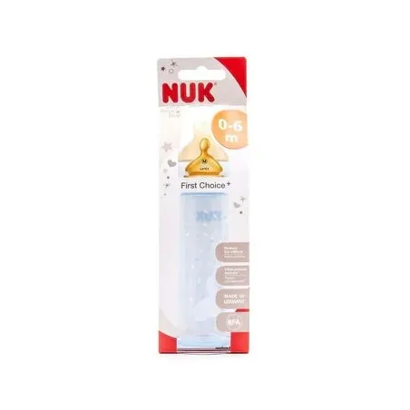 NUK Biberón First Choice Látex 0-6 m, 300 ml.