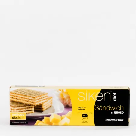 Siken Diet Sandwich de Queso, 6 Uds.