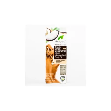 Dr Organic Aceite corporal de coco y Monoi, 100ml.