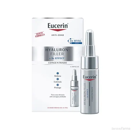 Eucerin hyaluron Filler Antiarrugas Serum, 6 ampollas