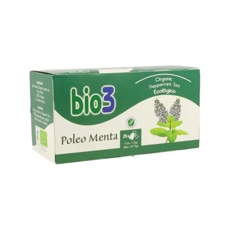 Bio3 Poleo menta ecologico, 25 filtros