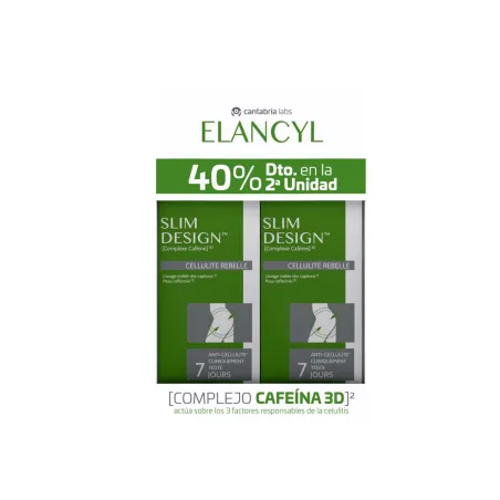 Elancyl slim design celulitis rebelde duplo, 2x200 ml