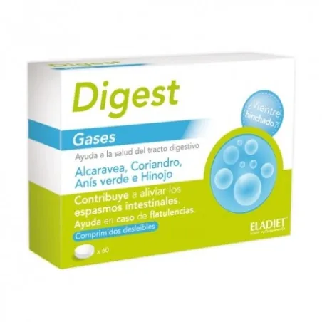 Eladiet Digest Gases, 60 comprimidos.