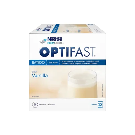 Optifast Batido Vainilla, 12 sobres