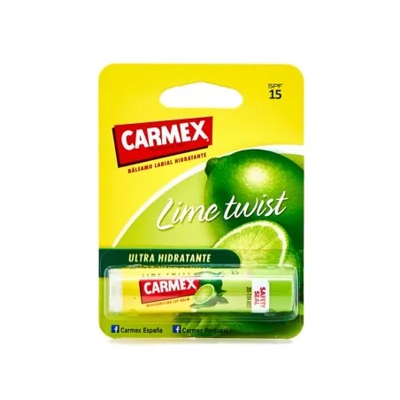 Carmex lime twist bálsamo labial hidratante SPF 15