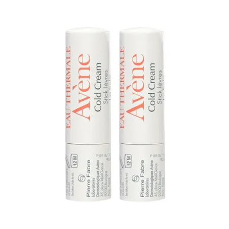 Avene Cold Cream Stick de Labios Nutritivo, 2 unidades 4 g