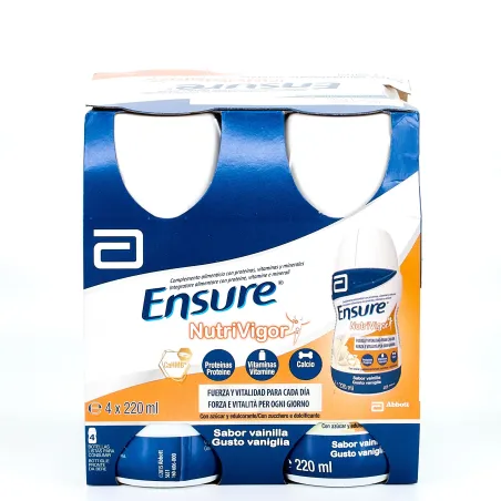 Ensure Nutrivigor Vainilla, 4x220ml.