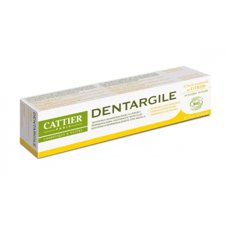 Cattier Dentífrico Dentargile Limón, 75ml