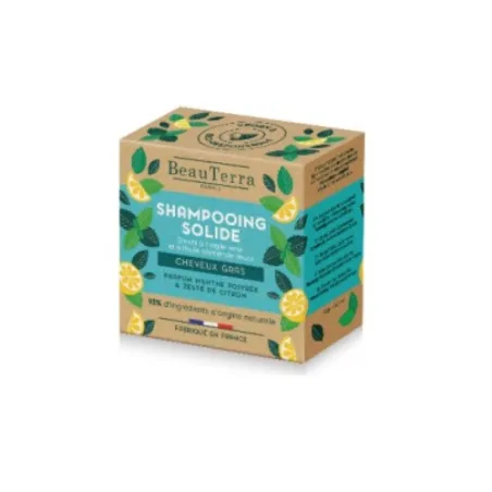 Beauterra Champú menta y cáscara limón, 75 g