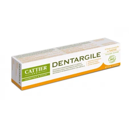 Cattier Dentífrico Dentargile Salvia, 75ml